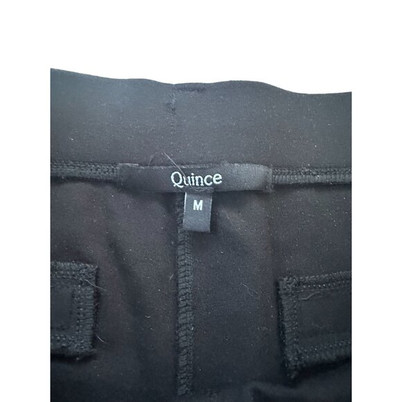 QUINCE Womens Black Straight Leg Pants Size Medium - Picture 4 of 5